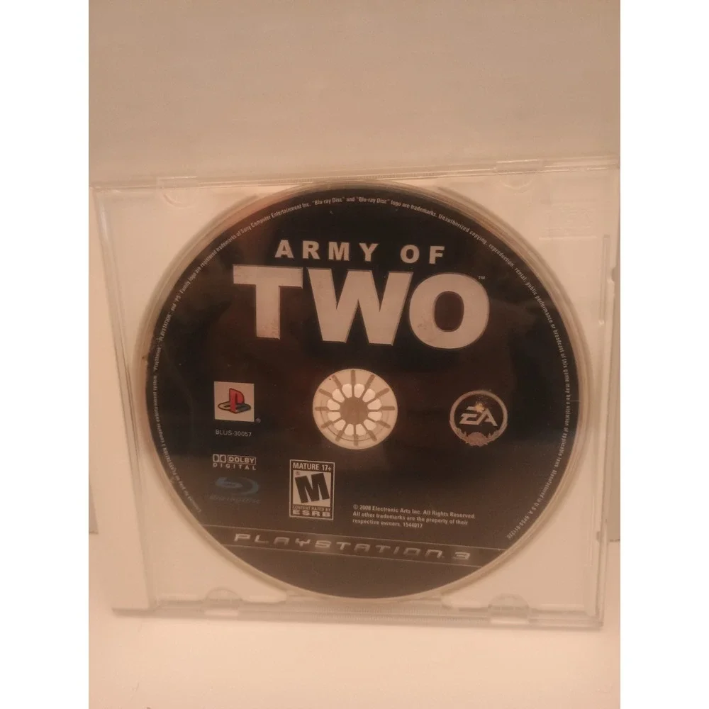 Army of Two (Sony PlayStation 3, PS3) DISC ONLY | NO TRACKING | M2374